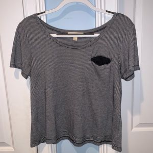 Urban outfitters blacks striped t-shirt